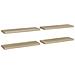Scaffali A Parete 4 Pz Rovere 80x23,5x3,8 Cm In Mdf - Foto miniatura 2