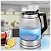 Wks 1215g Bollitore In Vetro Elettrico 1.7 L,senza Bpa,illuminazione Interna,senza Fili 2200w Argento - Foto miniatura 3
