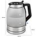 Wks 1215g Bollitore In Vetro Elettrico 1.7 L,senza Bpa,illuminazione Interna,senza Fili 2200w Argento - Foto miniatura 4