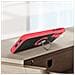 Cover Samsung Galaxy S21 Fe Bimateriale Anello Supporto Metallico Rossa - Foto miniatura 2