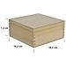 Quadrata Scatola In Legno Con Coperchio | 16,2 X 16,2 X 7,2 Cm | Scatole Cassetta Conteniore Portaoggetti Portagiochi Cofanetto | Perfetta Per Decoupage Documenti Giocattoli Attrezzi - Foto miniatura 4