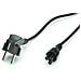 Power Cable, Straight Compaq Connector, 1,8m, 250V, 2,5A, Notebook Female IEC320 C5, Schuko Plug - Foto miniatura 3