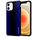 Custodia Compatibile Con Apple Iphone 12 Mini - Ottica A Strisce In Cobalto Viola - Coperchio Protettivo In Vetro Temperato E Silicone Tpu - Foto miniatura 1