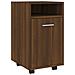 Mobiletto Con Ruote Rovere Marrone 33x38x60cm Legno Multistrato - Foto miniatura 2