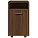 Mobiletto Con Ruote Rovere Marrone 33x38x60cm Legno Multistrato - Foto miniatura 3