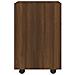 Mobiletto Con Ruote Rovere Marrone 33x38x60cm Legno Multistrato - Foto miniatura 6