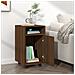 Mobiletto Con Ruote Rovere Marrone 33x38x60cm Legno Multistrato - Foto miniatura 8