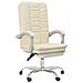 Poltrona Da Ufficio Reclinabile Crema In Similpelle - Foto miniatura 2