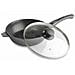 Kitchenpro - Sauteuse Façon Pierre + Couvercle En Verre - 24cm - Foto miniatura 1