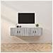 Mobili Porta Tv A Parete 2 Pz Grigio Sonoma 80x34,5x40 Cm - Foto miniatura 1