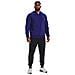 Ua Rival Fleece Fz Hoodie 1357111-468, Uomini, Blu, M - Foto miniatura 1
