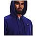 Ua Rival Fleece Fz Hoodie 1357111-468, Uomini, Blu, M - Foto miniatura 4