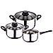 Set Di Pentole Da 5 Pezzi + Set Di Pentole In Acciaio Inox Da 3 Pezzi - Foto miniatura 8