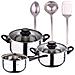 Set Di Pentole Da 5 Pezzi + Set Di Pentole In Acciaio Inox Da 3 Pezzi - Foto miniatura 1