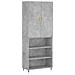 Credenza Grigio Cemento 69,5x34x180 Cm In Legno Multistrato - Foto miniatura 2