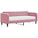 Divano Letto Con Materasso Rosa 90x200 Cm In Velluto - Foto miniatura 1