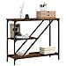 Tavolino Consolle Rovere Fumo 88,5x30x75cm In Legno Multistrato - Foto miniatura 3