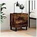 Comodino Rovere Fumo 40x35x47,5 Cm In Legno Multistrato - Foto miniatura 1