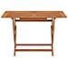 Tavolo Giardino Pieghevole 120x70x75cm Legno Massello Eucalipto - Foto miniatura 2