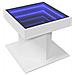 Tavolino Salotto Con Led Bianco 50x50x45 Cm Legno Multistrato - Foto miniatura 3