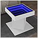 Tavolino Salotto Con Led Bianco 50x50x45 Cm Legno Multistrato - Foto miniatura 1