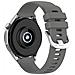 Cinturino In Silicone Da 18 Mm Per Huawei Watch Gt 4 41 Mm, Garmin Venu 3s, Lg Watch Gray - Foto miniatura 3