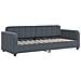Divano Letto Con Materasso Grigio Scuro 80x200 Cm In Velluto - Foto miniatura 3
