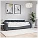 Divano Letto Con Materasso Grigio Scuro 80x200 Cm In Velluto - Foto miniatura 1