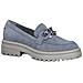 Light Blue Casual Closed Loafers Mocassino Pelle Scarpe Donna Blu Eu 38, 1-24707-20 880 - Foto miniatura 2