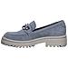 Light Blue Casual Closed Loafers Mocassino Pelle Scarpe Donna Blu Eu 38, 1-24707-20 880 - Foto miniatura 3