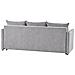 Divano Letto 3 Posti Holsen Tessuto Grigio Con Contenitore - Foto miniatura 5