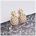 Fibbia Per Cintura A Forma Di Ananas Per Jeans - 5 Paia Gold - Foto miniatura 1