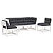 Set Divani Giardino 5pz con Cuscini Bianco Legno Massello Pino - Foto miniatura 1
