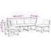 Set Divani Giardino 5pz con Cuscini Bianco Legno Massello Pino - Foto miniatura 7