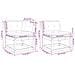 Set Divani Giardino 5pz con Cuscini Bianco Legno Massello Pino - Foto miniatura 8