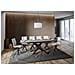Tavolo allungabile 80x160/220cm Ganty quercia natura - bordo Antracite telaio antracite - Foto miniatura 3