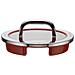 8900541245 coperchio per pentola Rotondo Rosso, Acciaio inox - Foto miniatura 1
