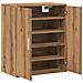 Scarpiera Rovere Artigianale 60x35x70 cm in Legno Multistrato - Foto miniatura 8