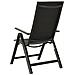 Sedie Giardino Pieghevoli 2 Pz Textilene E Alluminio Nere - Foto miniatura 4