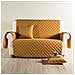 Copridivano Modern Modern Salvadivano In Microfibra Colore Dorato Misura 4 Posti - Foto miniatura 1