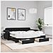 Divano Letto Estraibile con Cassetti Nero 90x190 cm in Velluto - Foto miniatura 2