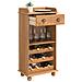 Cabinet vino ASKIM con 12 porta bottiglie in legno massello di pino color miele - Foto miniatura 3