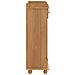 Cabinet vino ASKIM con 12 porta bottiglie in legno massello di pino color miele - Foto miniatura 7