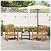 Sedie da giardino 2 pcs Naturale 60 x 65 x 76.5 cm - Foto miniatura 3