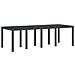 Set da Pranzo per Giardino 11 pcs Antracite Rattan Polt - Foto miniatura 4