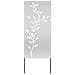 Pannello Decorativo da Giardino Argento 50 x 140 cm - Foto miniatura 1