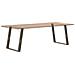 Gambe per tavolo da pranzo a forma di U 2 pz in acciaio naturale 80x(72-73) cm - Foto miniatura 8