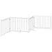 Cancello Cani Pieghevole Bianco 4 Pannelli 320cm Massello Abete - Foto miniatura 6