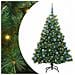 Albero di Natale artificiale con 150 LED Verde 150 cm PE e PVC - Foto miniatura 1