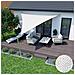 Vela Ombreggiante 3x3x3m Impermeabile Vela Ombreggiante da Giardino Bianca - Foto miniatura 6